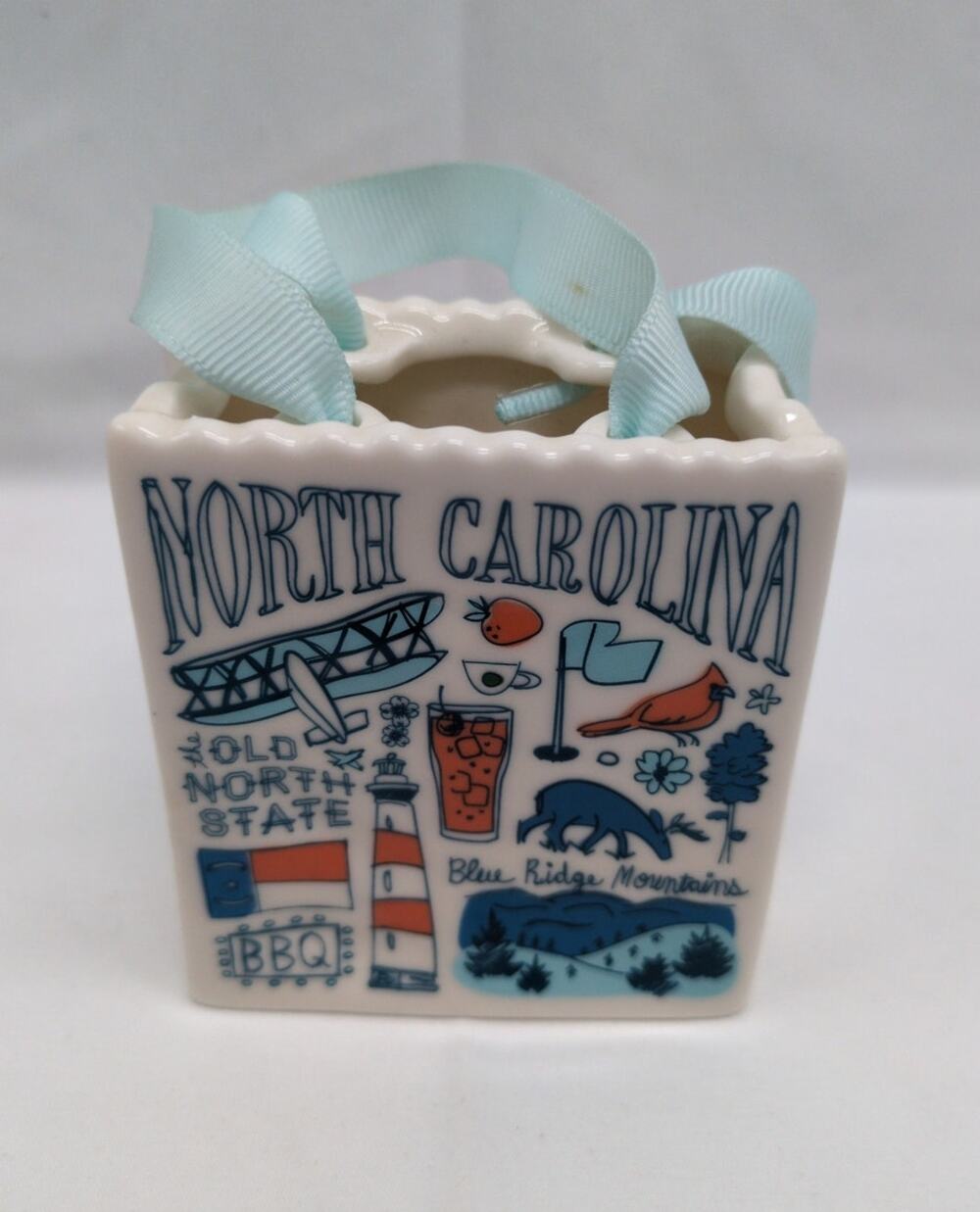 Starbucks North Carolina Ornament 2019 Been There Series Blue Ridge Ceramic